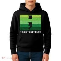 Semicolon Mental Health Awareness Kids Hoodie thumb 4