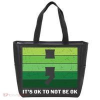 Semicolon Mental Health Awareness Tote Bag thumb 0