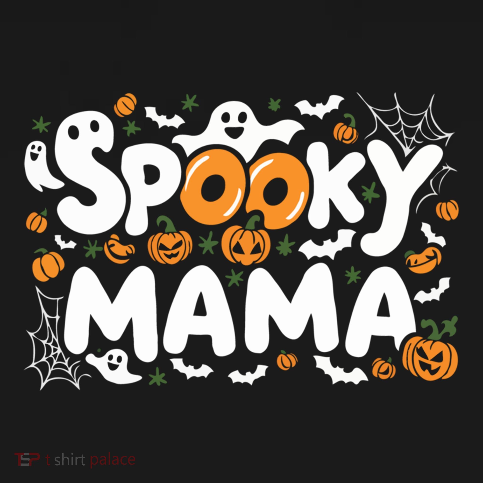 Spooky Mama Halloween Witchy Mom Ghosts And Pumpkins Costume Gift Bucket Hat
