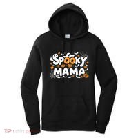 Spooky Mama Halloween Witchy Mom Ghosts And Pumpkins Costume Gift Women's Hoodie thumb 0