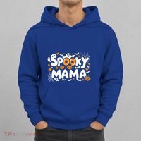 Spooky Mama Halloween Witchy Mom Ghosts And Pumpkins Costume Gift Hoodie thumb 0