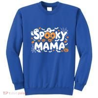 Spooky Mama Halloween Witchy Mom Ghosts And Pumpkins Costume Gift Sweatshirt thumb 0