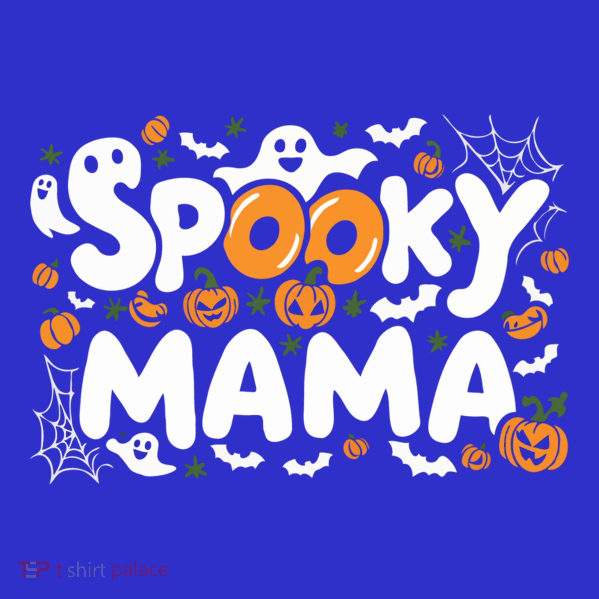 Spooky Mama Halloween Witchy Mom Ghosts And Pumpkins Costume Gift Sweatshirt