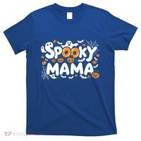 Spooky Mama Halloween Witchy Mom Ghosts And Pumpkins Costume Gift T-Shirt thumb 0