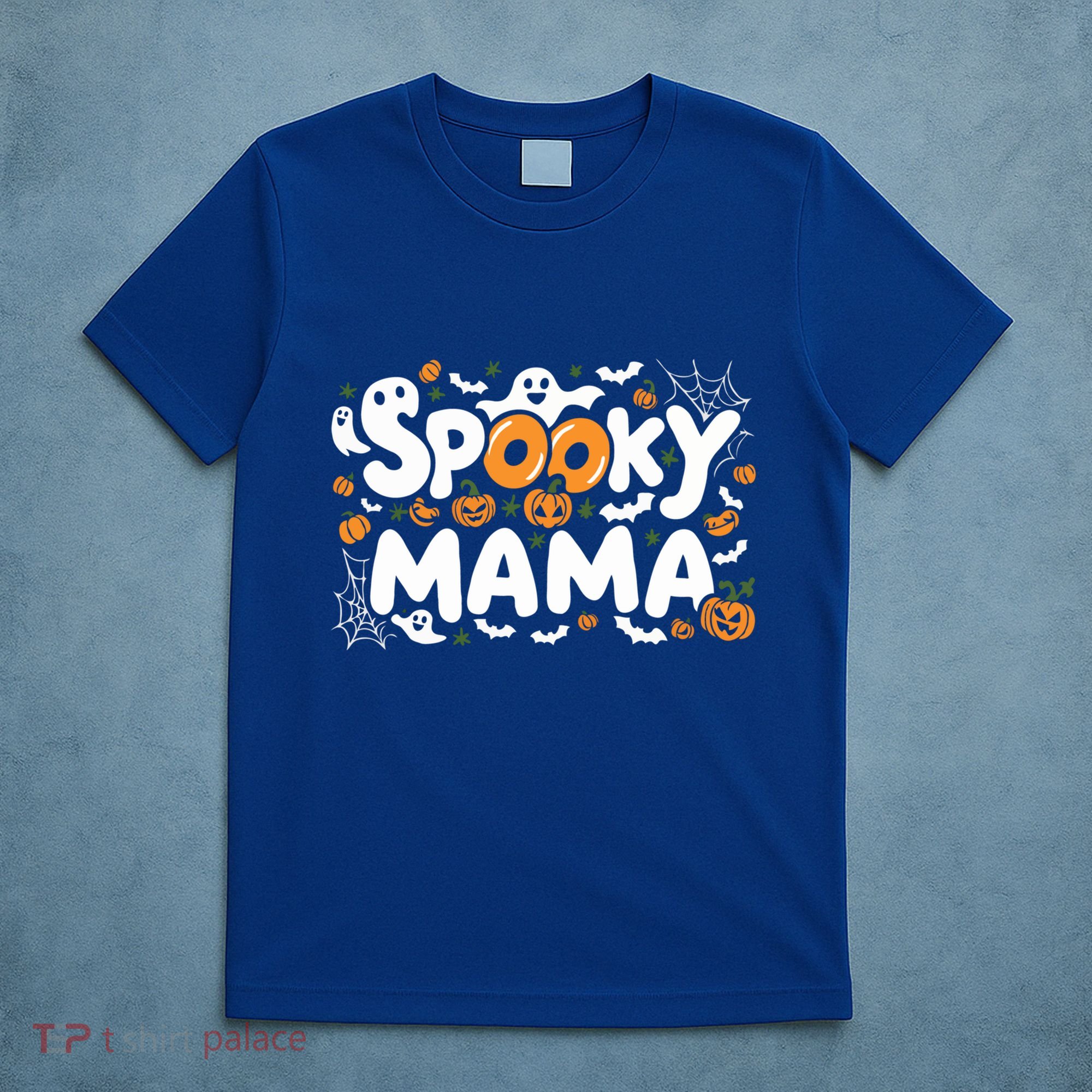Spooky Mama Halloween Witchy Mom Ghosts And Pumpkins Costume Gift T-Shirt