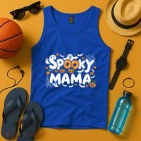 Spooky Mama Halloween Witchy Mom Ghosts And Pumpkins Costume Gift Tank Top thumb 4