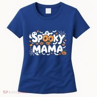 Spooky Mama Halloween Witchy Mom Ghosts And Pumpkins Costume Gift Women's T-Shirt thumb 0