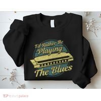 Style Musician Harmonica Blues Sweatshirt thumb 2
