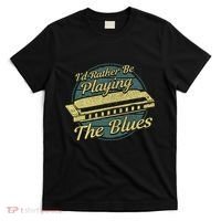 Style Musician Harmonica Blues T-Shirt thumb 0