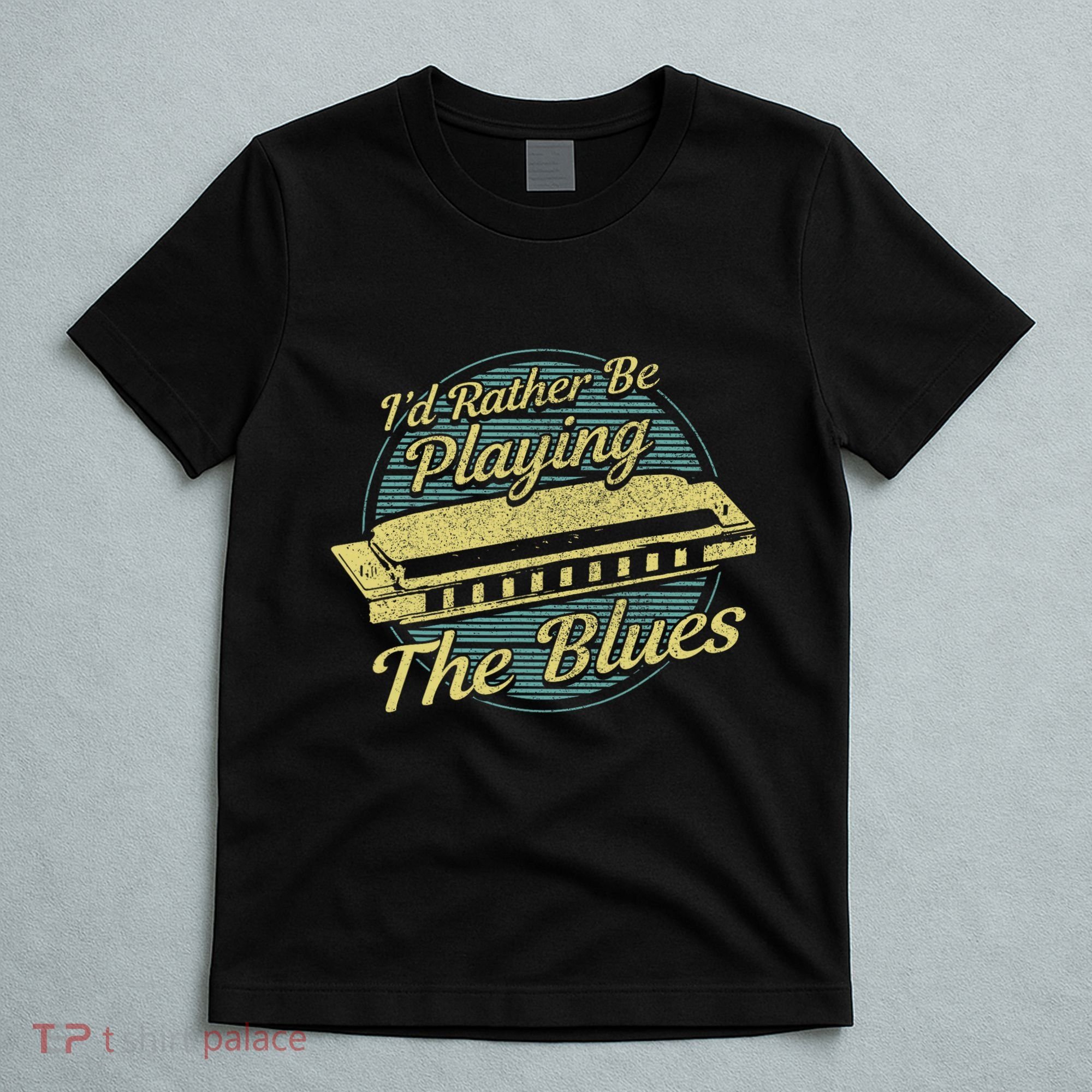 Style Musician Harmonica Blues T-Shirt