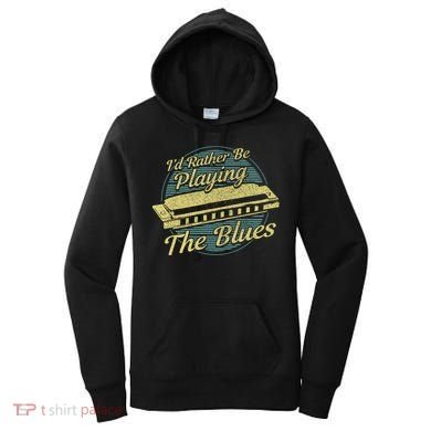 Style Musician Harmonica Blues Women's Hoodie