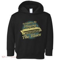 Style Musician Harmonica Blues Toddler Hoodie thumb 0