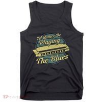 Style Musician Harmonica Blues Tank Top thumb 0