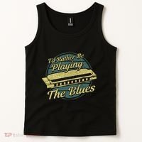 Style Musician Harmonica Blues Tank Top thumb 2