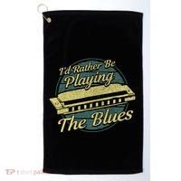 Style Musician Harmonica Blues Golf Towel thumb 0