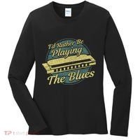 Style Musician Harmonica Blues Women's Long Sleeve Shirt thumb 0
