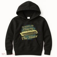 Style Musician Harmonica Blues Kids Hoodie thumb 0