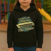 Style Musician Harmonica Blues Kids Hoodie thumb 3
