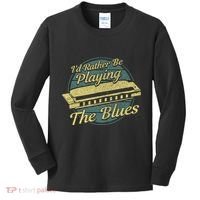 Style Musician Harmonica Blues Kids Long Sleeve Shirt thumb 0
