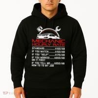 Sarcastic Mechanic Hourly Rate Skilled Professional Hoodie thumb 2