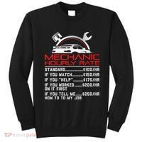 Sarcastic Mechanic Hourly Rate Skilled Professional Sweatshirt thumb 0