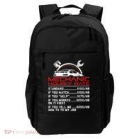 Sarcastic Mechanic Hourly Rate Skilled Professional Backpack thumb 0