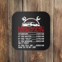 Sarcastic Mechanic Hourly Rate Skilled Professional Coaster thumb 0