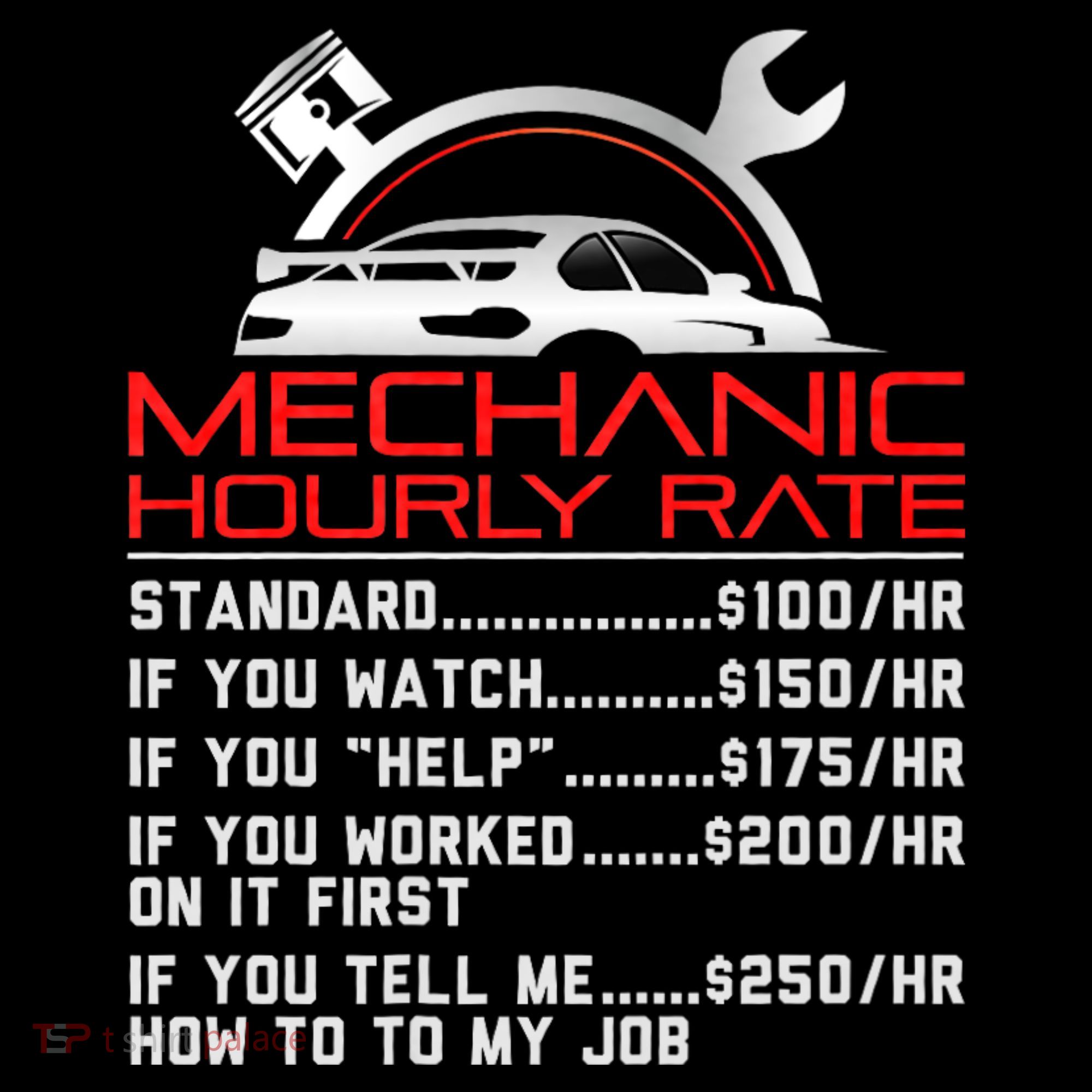 Sarcastic Mechanic Hourly Rate Skilled Professional Women's Hoodie