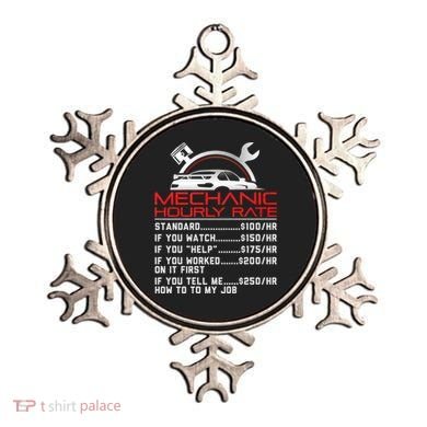 Sarcastic Mechanic Hourly Rate Skilled Professional Ornament