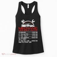 Sarcastic Mechanic Hourly Rate Skilled Professional Women's Tank Top thumb 0