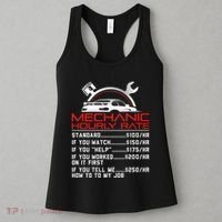 Sarcastic Mechanic Hourly Rate Skilled Professional Women's Tank Top thumb 3