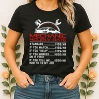 Sarcastic Mechanic Hourly Rate Skilled Professional Women's T-Shirt thumb 2