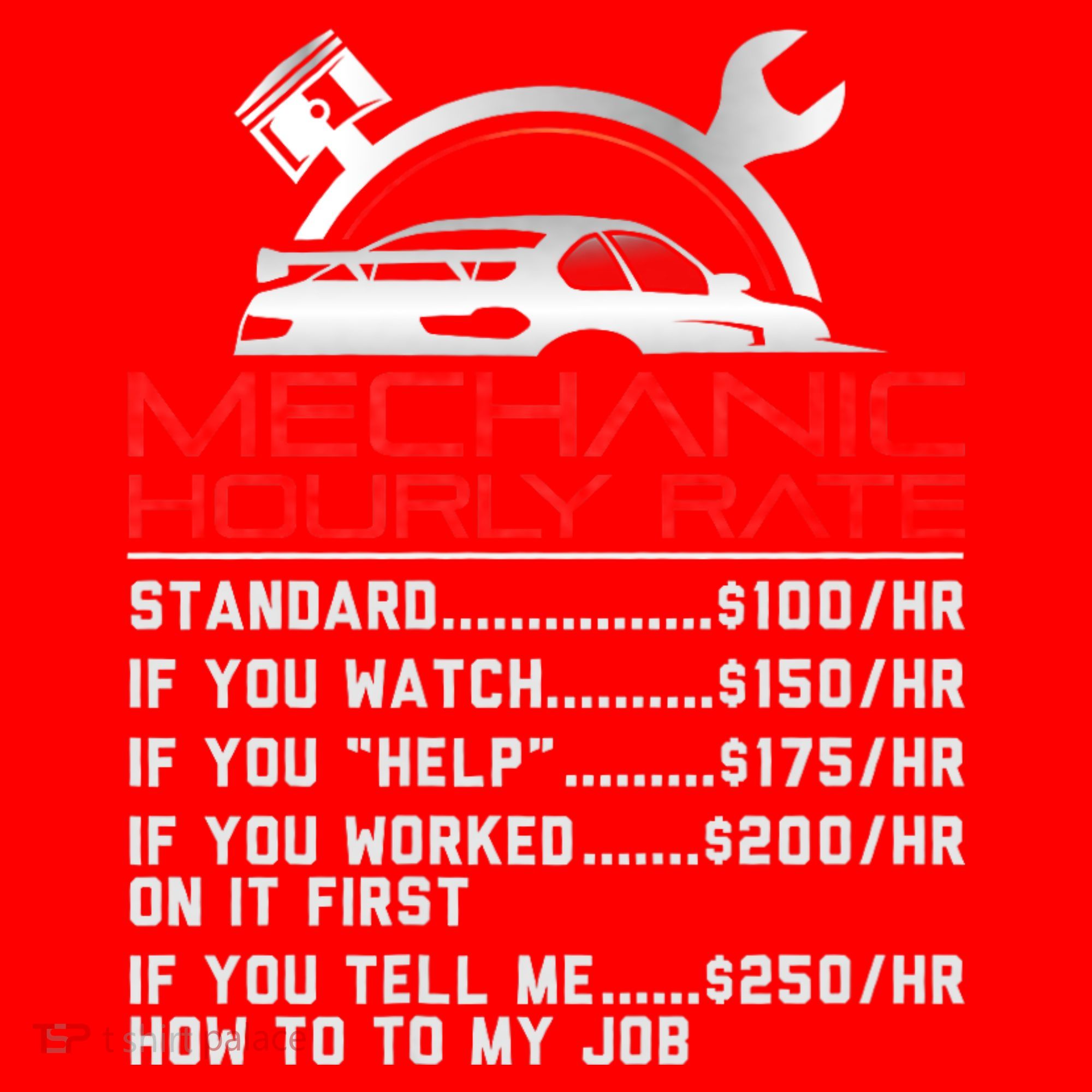 Sarcastic Mechanic Hourly Rate Skilled Professional Santa Hat