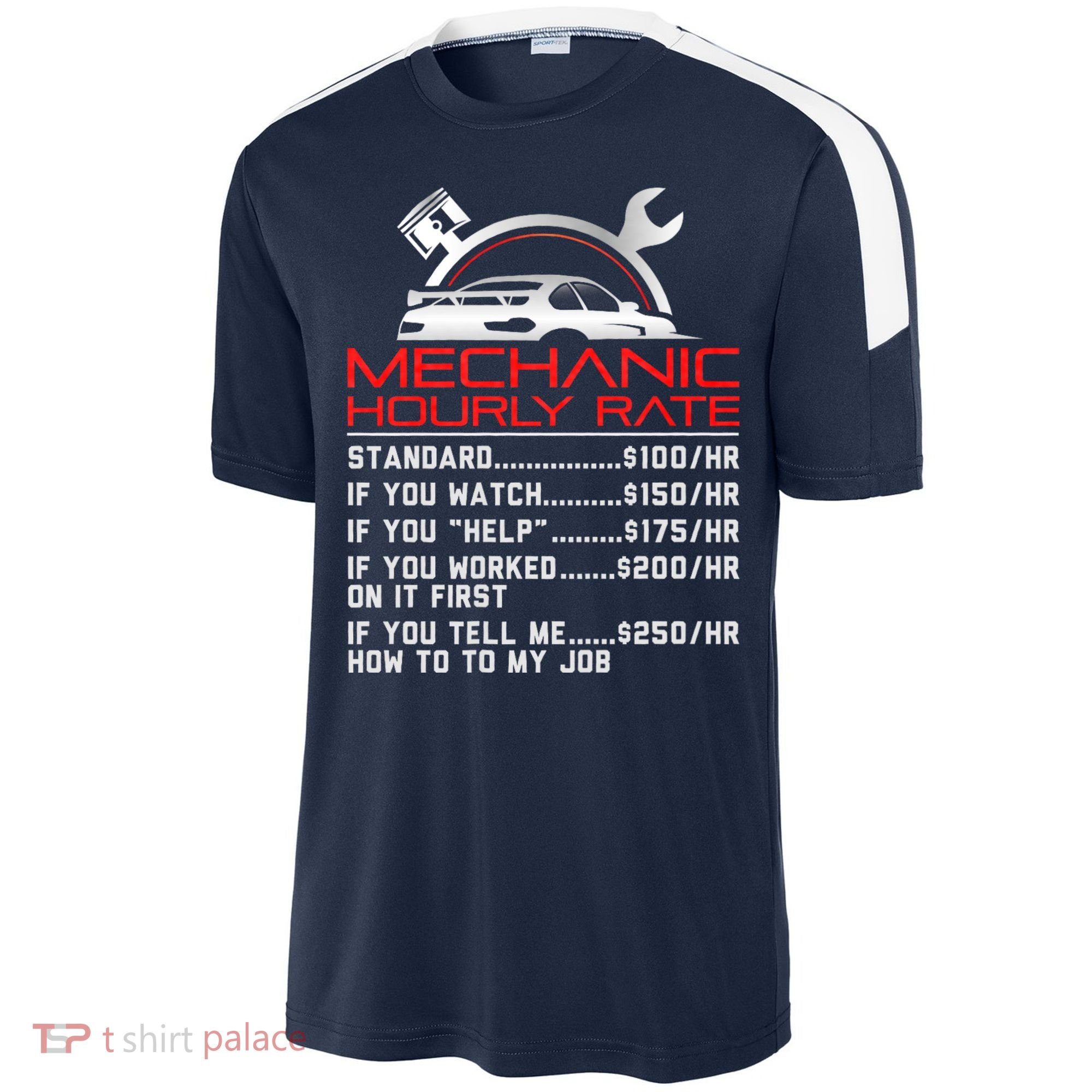 Sarcastic Mechanic Hourly Rate Skilled Professional Sport-Tek Competitor United Soccer Jersey