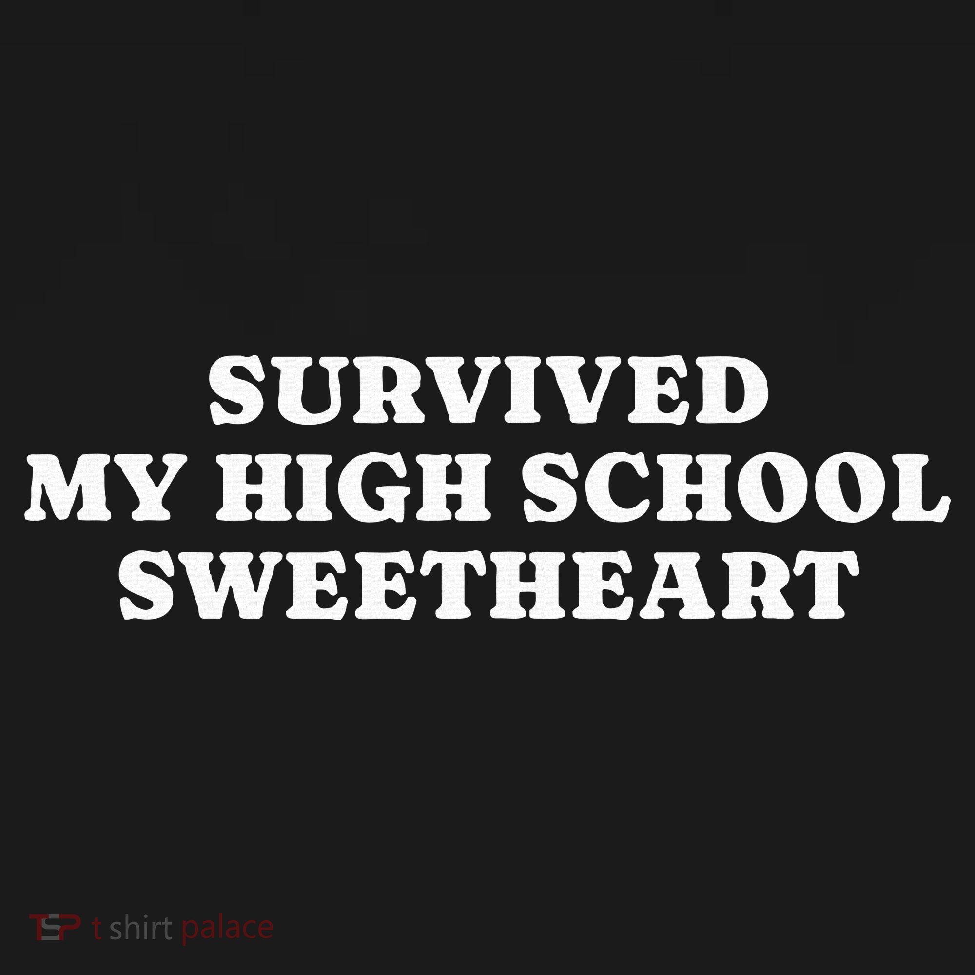 Survived My High School Sweetheart Funny Aesthetic T-Shirt