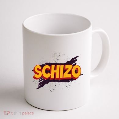 Schizo Mental Health Schizophrenia Coffee Mug back