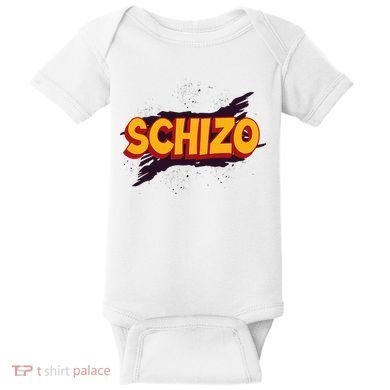 Schizo Mental Health Schizophrenia Baby Bodysuit