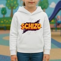 Schizo Mental Health Schizophrenia Kids Hoodie thumb 3