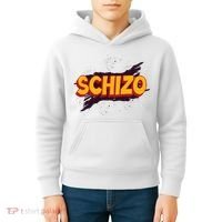 Schizo Mental Health Schizophrenia Kids Hoodie thumb 4