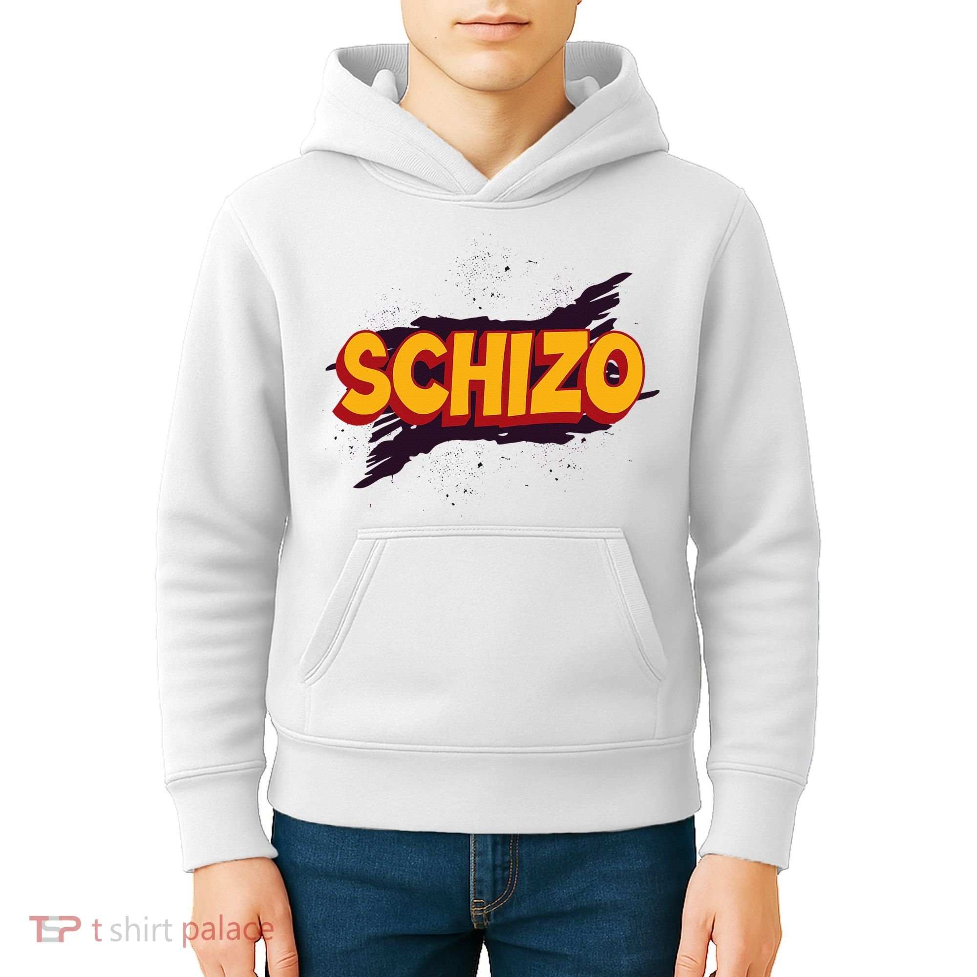 Schizo Mental Health Schizophrenia Kids Hoodie