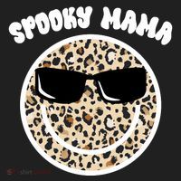 Spooky Mama Halloween Cheetah Smile Women's Sweatshirt thumb 2