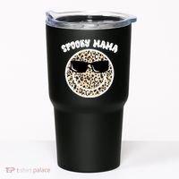 Spooky Mama Halloween Cheetah Smile Tumbler thumb 0