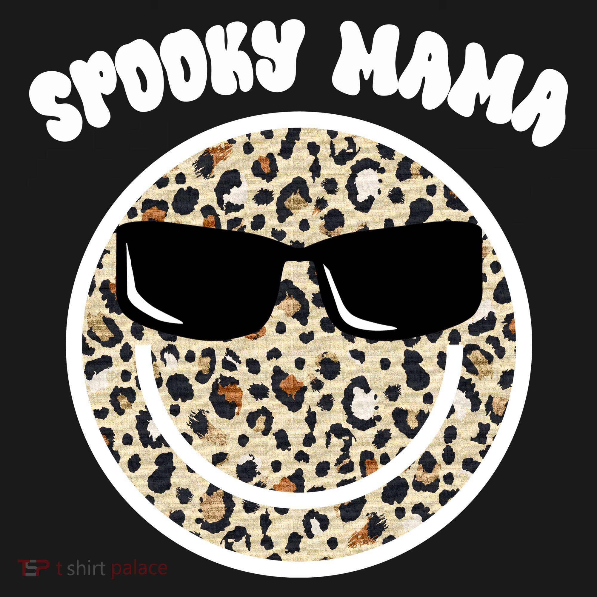 Spooky Mama Halloween Cheetah Smile Mousepad