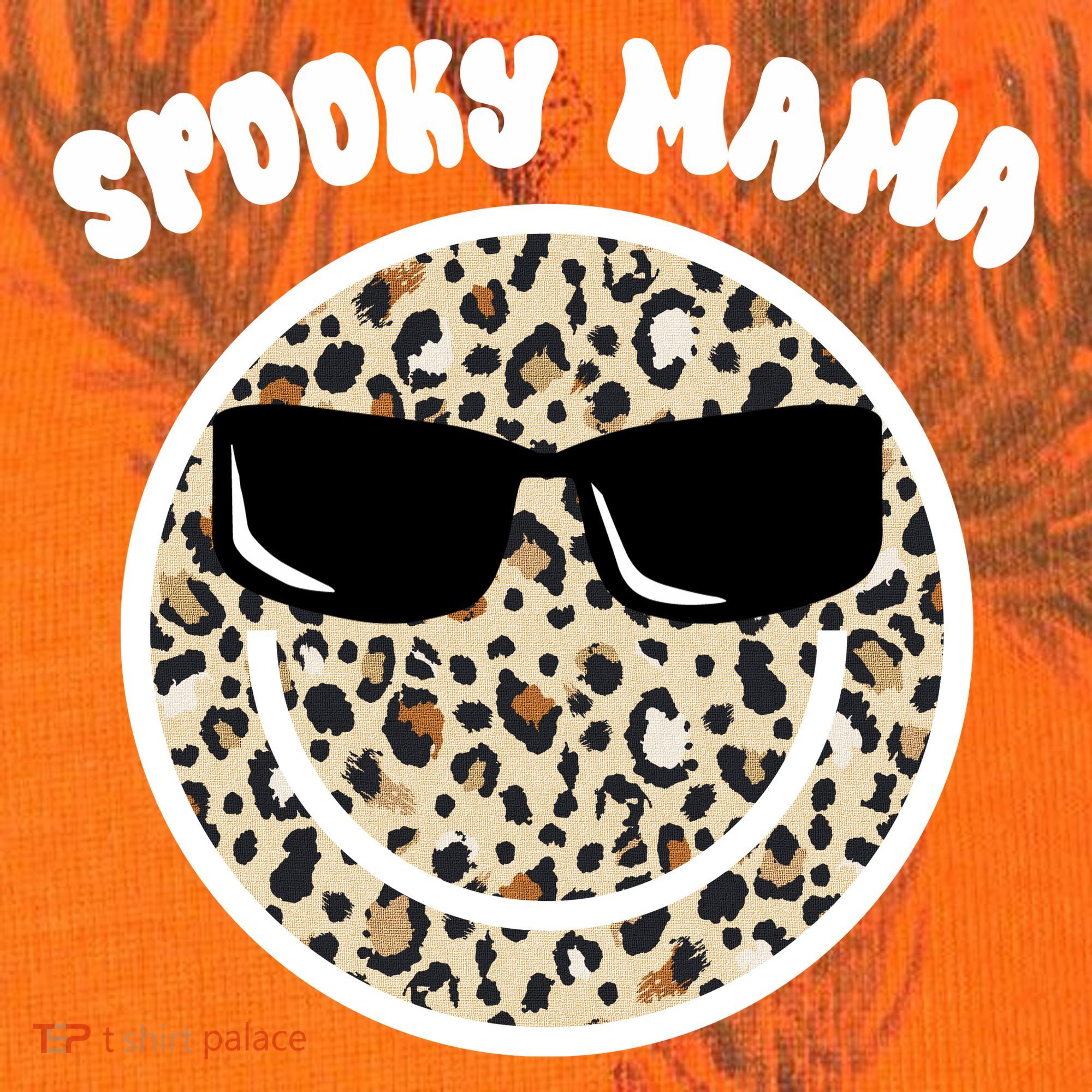 Spooky Mama Halloween Cheetah Smile Kati Licensed 12" Camo Cuffed Beanie