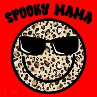 Spooky Mama Halloween Cheetah Smile Santa Hat thumb 1