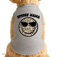 Spooky Mama Halloween Cheetah Smile Doggie Tank thumb 0