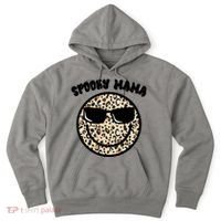 Spooky Mama Halloween Cheetah Smile Hoodie thumb 0