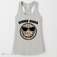 Spooky Mama Halloween Cheetah Smile Women's Tank Top thumb 0