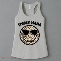 Spooky Mama Halloween Cheetah Smile Women's Tank Top thumb 3