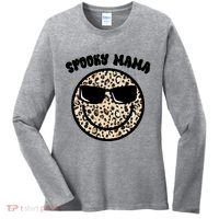 Spooky Mama Halloween Cheetah Smile Women's Long Sleeve Shirt thumb 0